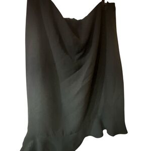 Elegant Asymmetrical Black Skirt